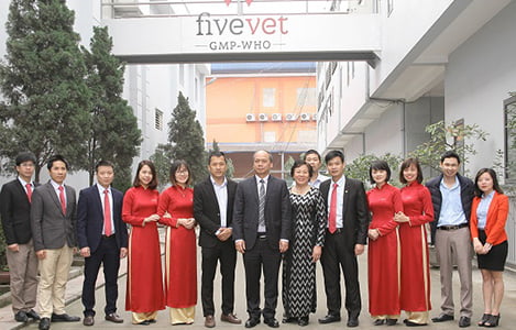 Công ty Fivevet: Tiếp đoàn làm việc của Thứ trưởng Vũ Văn Tám
