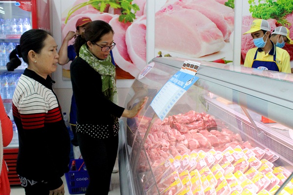 Mô hình quầy thịt heo sạch Xây dựng điểm bán thịt sạch tại Bạc Liêu   VTVVN